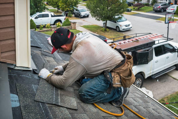 Professional Roofing technician working in Wolfeboro Falls, NH